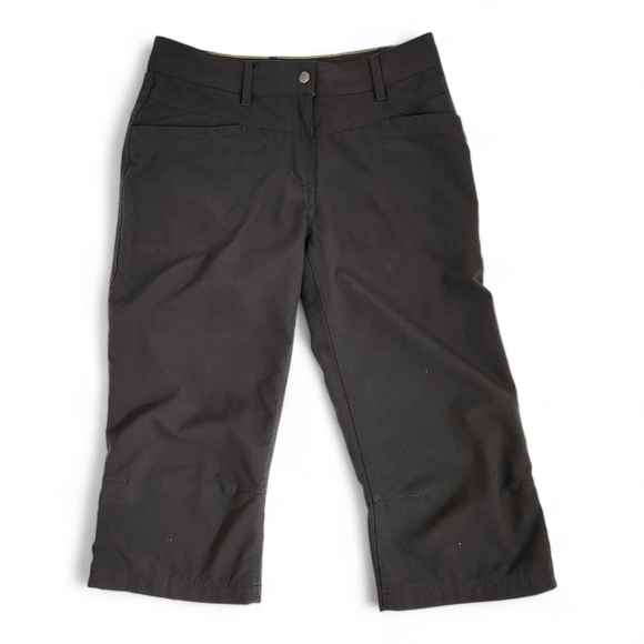 MEC Black Mid Rise Hiking Capri Pants size 4 - Picture 1 of 11